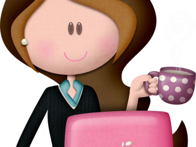 Calculator Clipart Girl - Png Download (640x480), Png Download