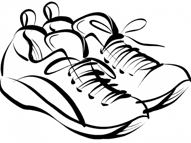 Gym Shoes Clipart Casual Shoe - Png Download (640x480), Png Download