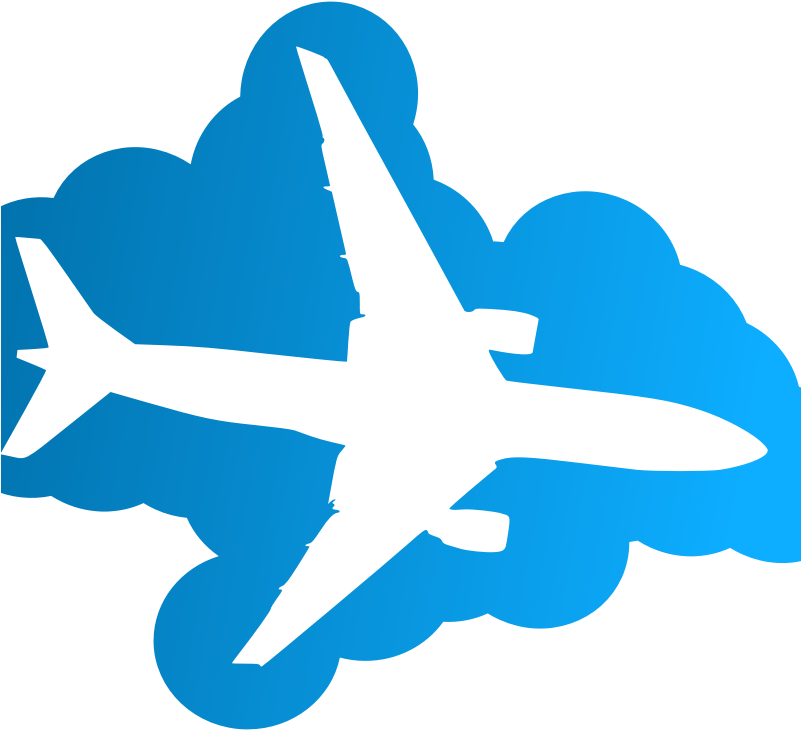 Plane Silhouet In The Sky Clipart (800x800), Png Download