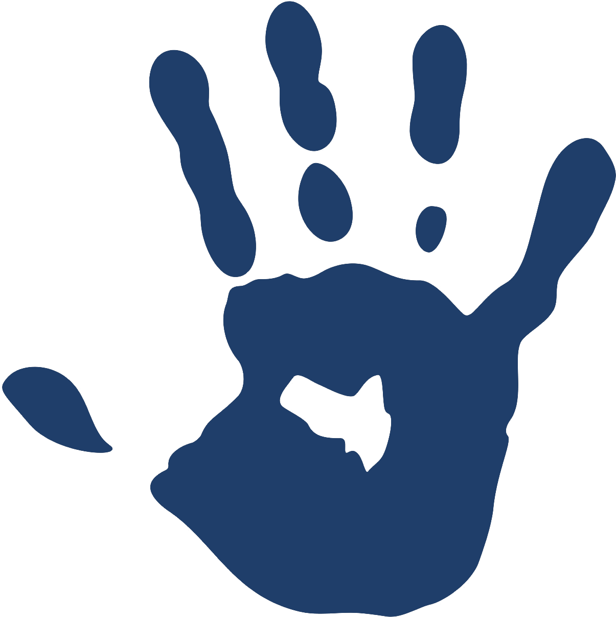 Print Of Hand Clipart (1500x1287), Png Download