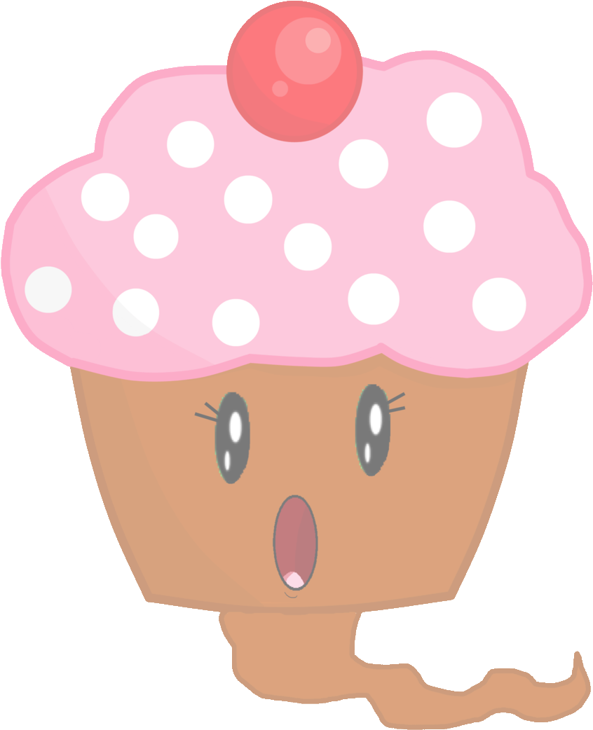 Cupcake As A Ghost Vector Clipart (846x1042), Png Download