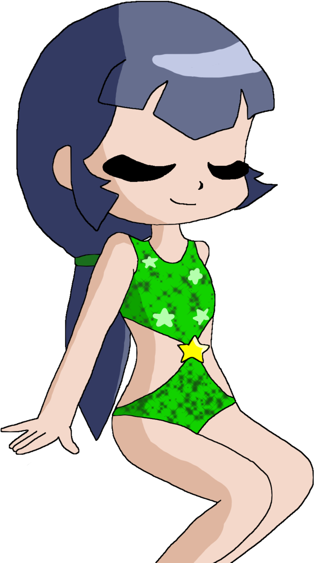 Ppgz Kaoru-buttercup Sparkle Swimsuit Png By Diamondthevocalo Clipart (640x1148), Png Download