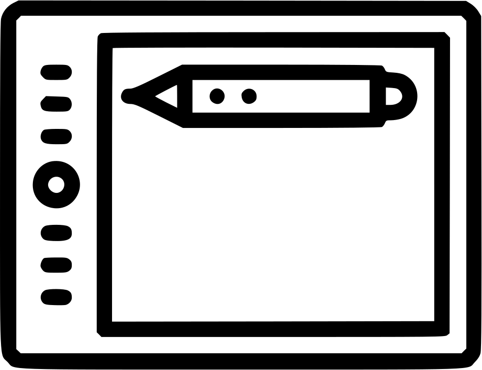 Graphic Tablet Draw Design Comments Clipart (981x752), Png Download