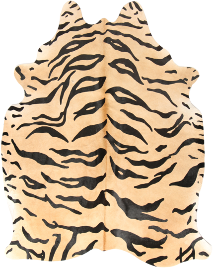 Cowhide Bengal Tiger Clipart (580x725), Png Download