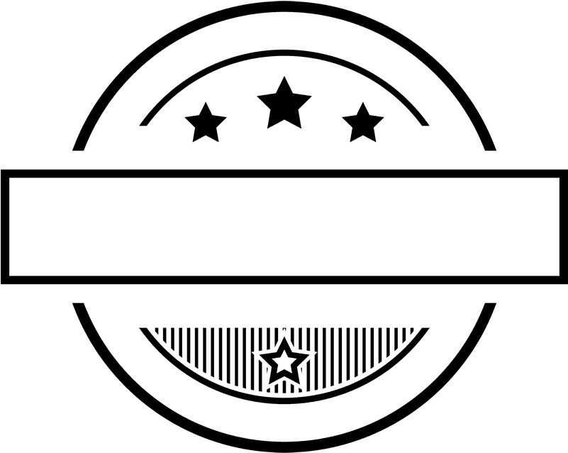 Star Display Rubber Stamp Clipart (800x800), Png Download