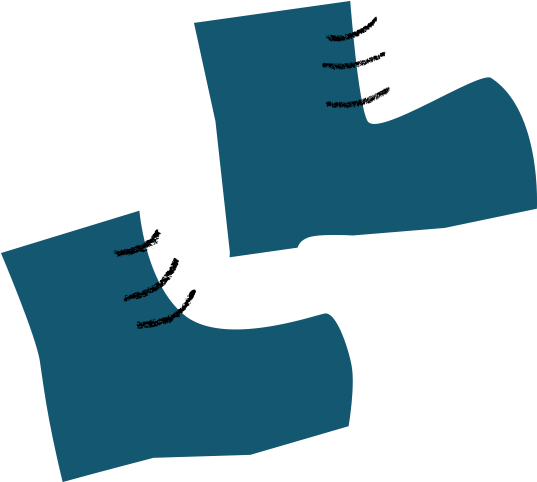 Treking Boots Illustration Clipart (900x506), Png Download