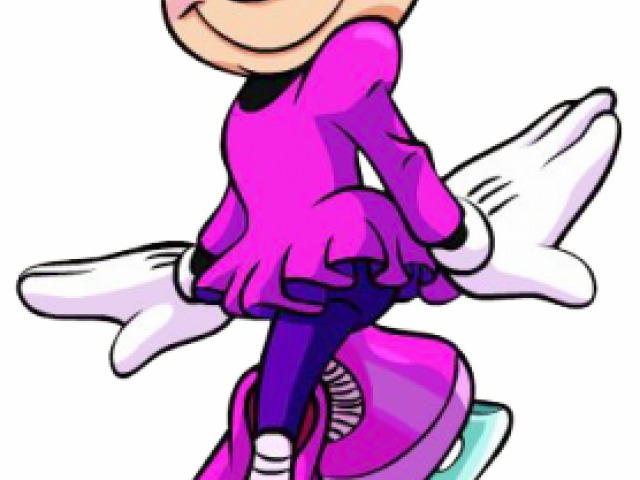 Mickey Mouse Clipart Ice Skating - Png Download (640x480), Png Download