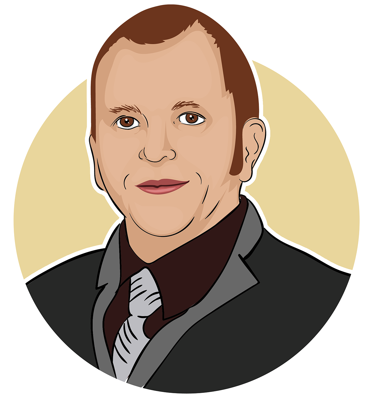 Benjamin Cornelius-bates Circle Portrait Clipart (1500x1500), Png Download