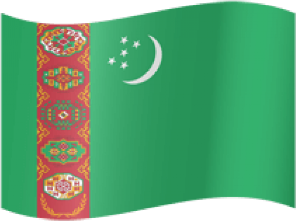 Turkmenistan Flag Clipart Flag Waving - Png Download (640x480), Png Download