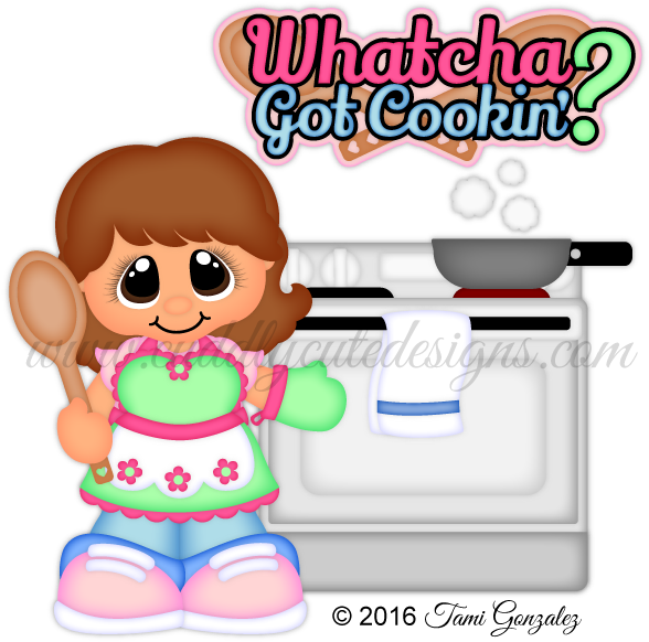 Cooking Cutie Clipart (600x600), Png Download