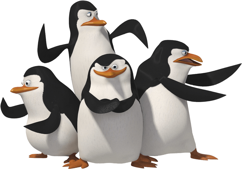 Penguins Of Madagascar Clipart Group Penguin - Png Download (946x712), Png Download