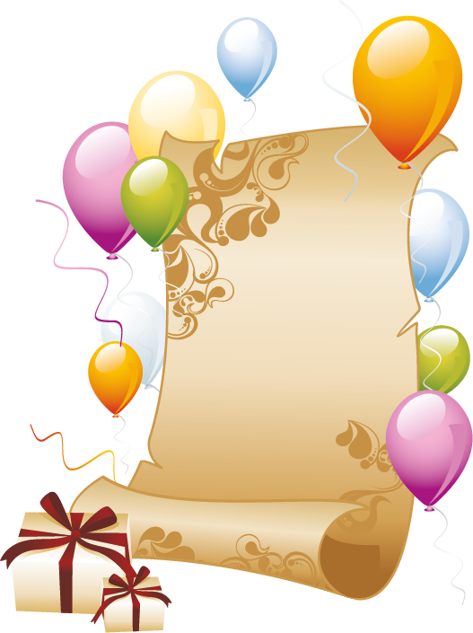 Page 66 Fødselsdag Hilsner, Tillykke Med Fødselsdagen, - Balloon Background Clipart (527x705), Png Download