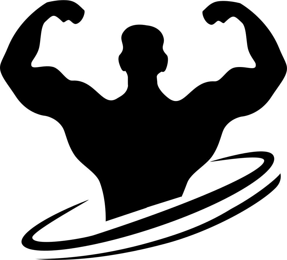Bodybuilding Clipart Vector Illustration - Bodybuilding Icon Png Transparent Png (980x888), Png Download