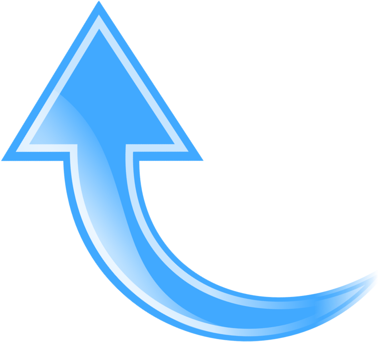 Curved Arrow Clipart Clipart Curved Arrows Free Clip - Curved Arrow Clip Art Blue - Png Download (858x839), Png Download
