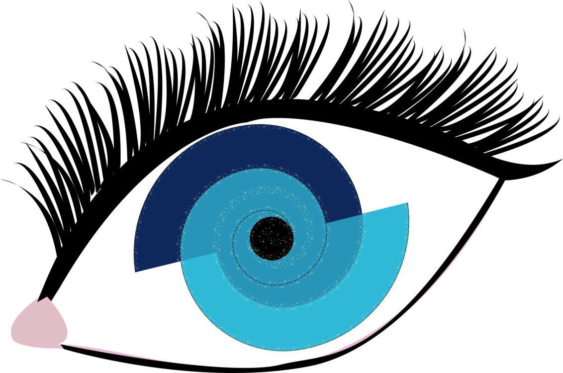 Eyelash Extensions Cosmetics Mascara Cartoon - Eyelash Clipart (1132x750), Png Download