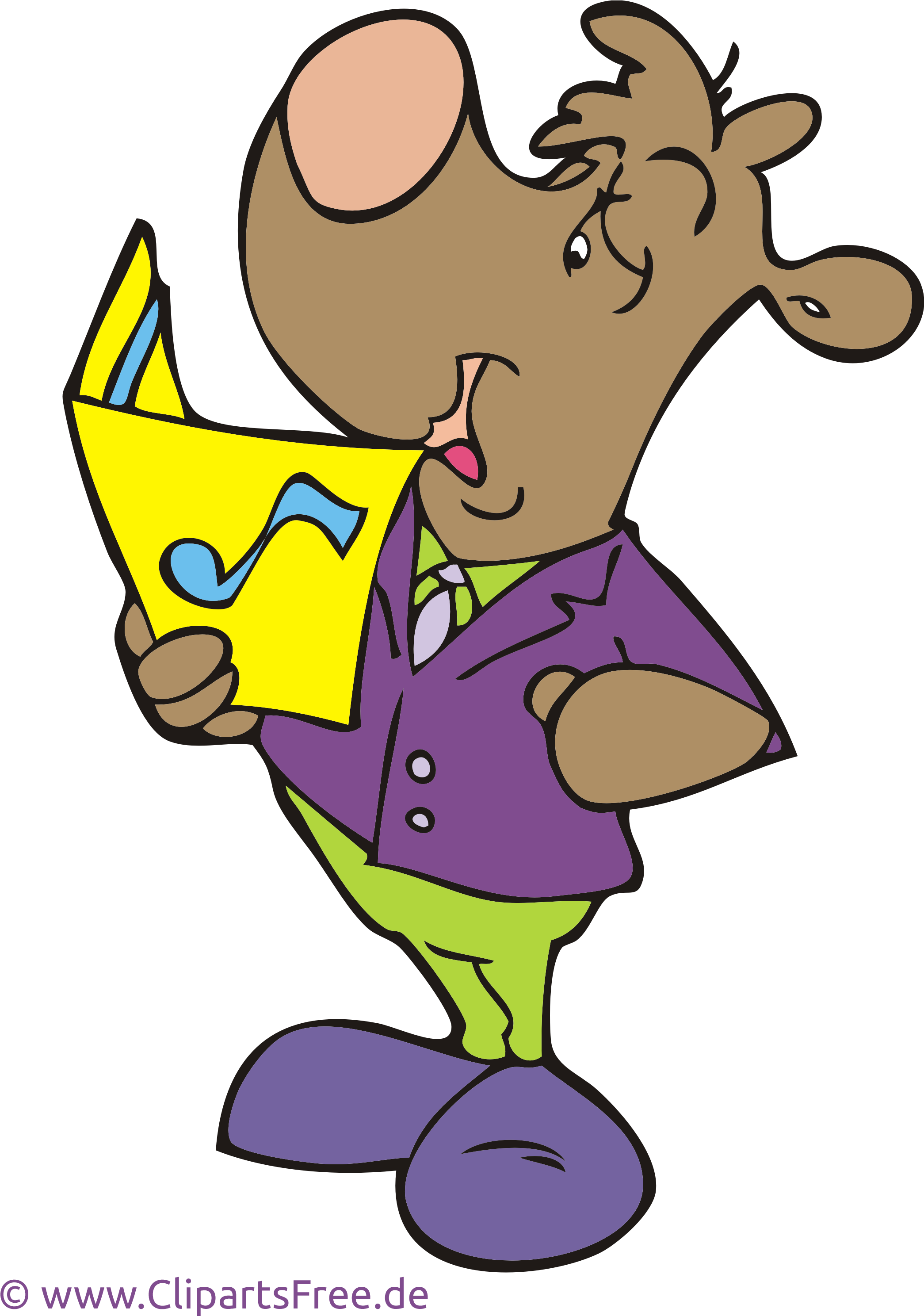 Clipart Zum - Lied Clipart - Png Download (2268x3118), Png Download