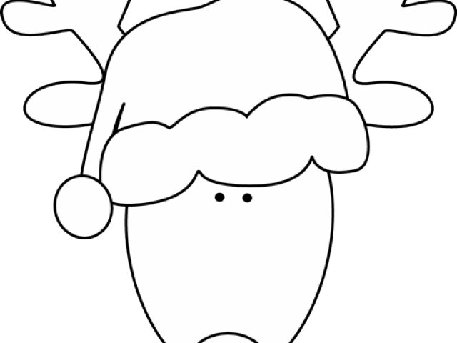 Santa Hat Clipart Head - Clip Art - Png Download (640x480), Png Download