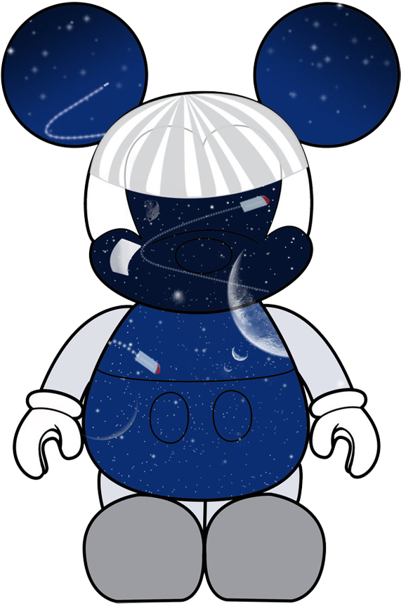 Astronaut Clipart Mickey - Happy Face - Png Download (600x897), Png Download