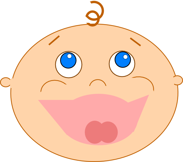 How To Set Use Laughing Baby Svg Vector Clipart (600x530), Png Download