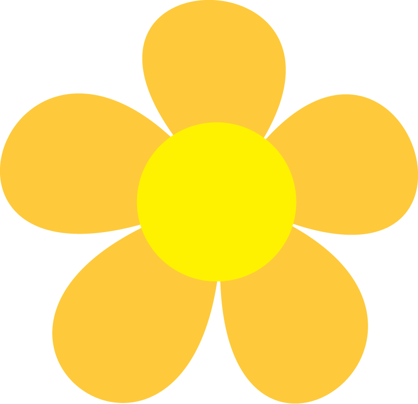 Say Hello - Imagenes De Flores Amarillas Animadas Clipart (832x804), Png Download