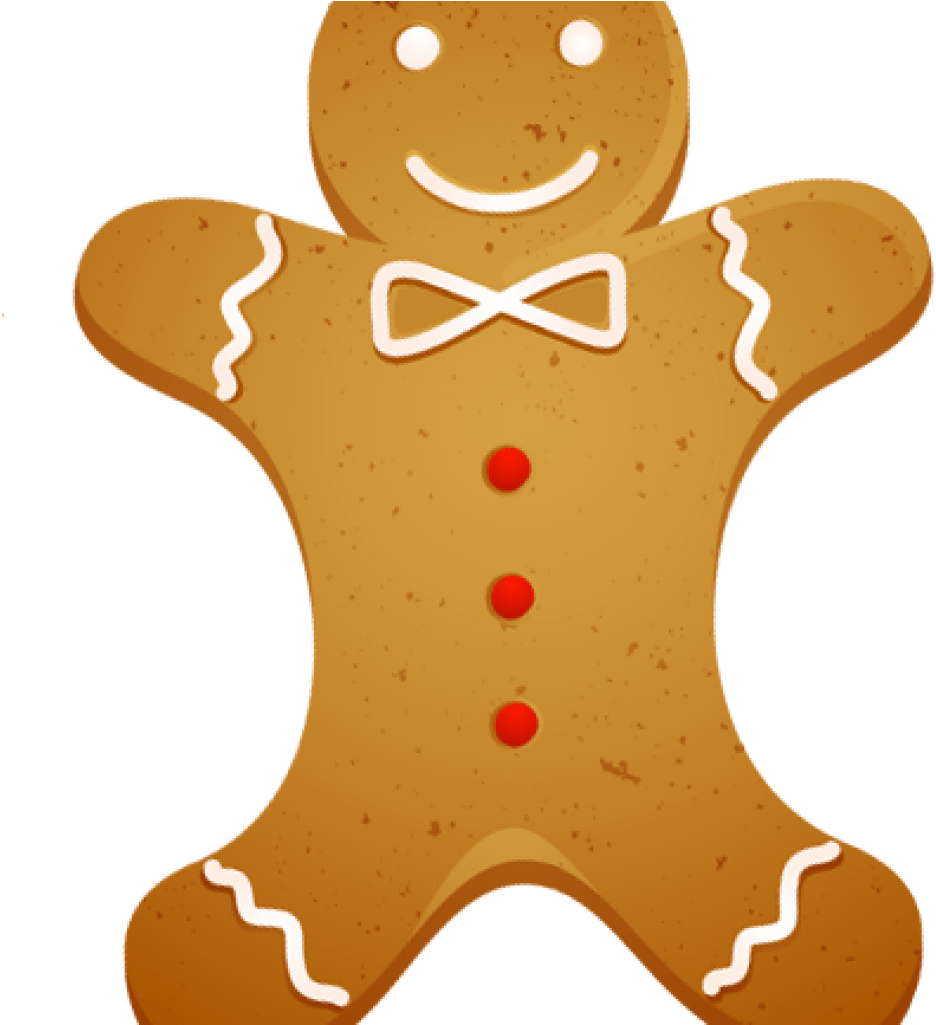 Gingerbread Man Clipart 19 Christmas Gingerbread Man - Clip Art - Png Download (1024x1024), Png Download