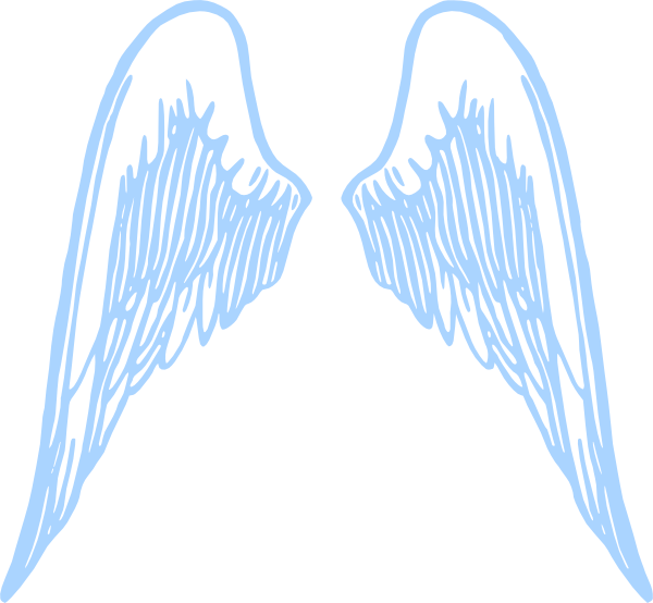 Blue Boyie Wings Svg Clip Arts 600 X 554 Px - Png Download (600x554), Png Download