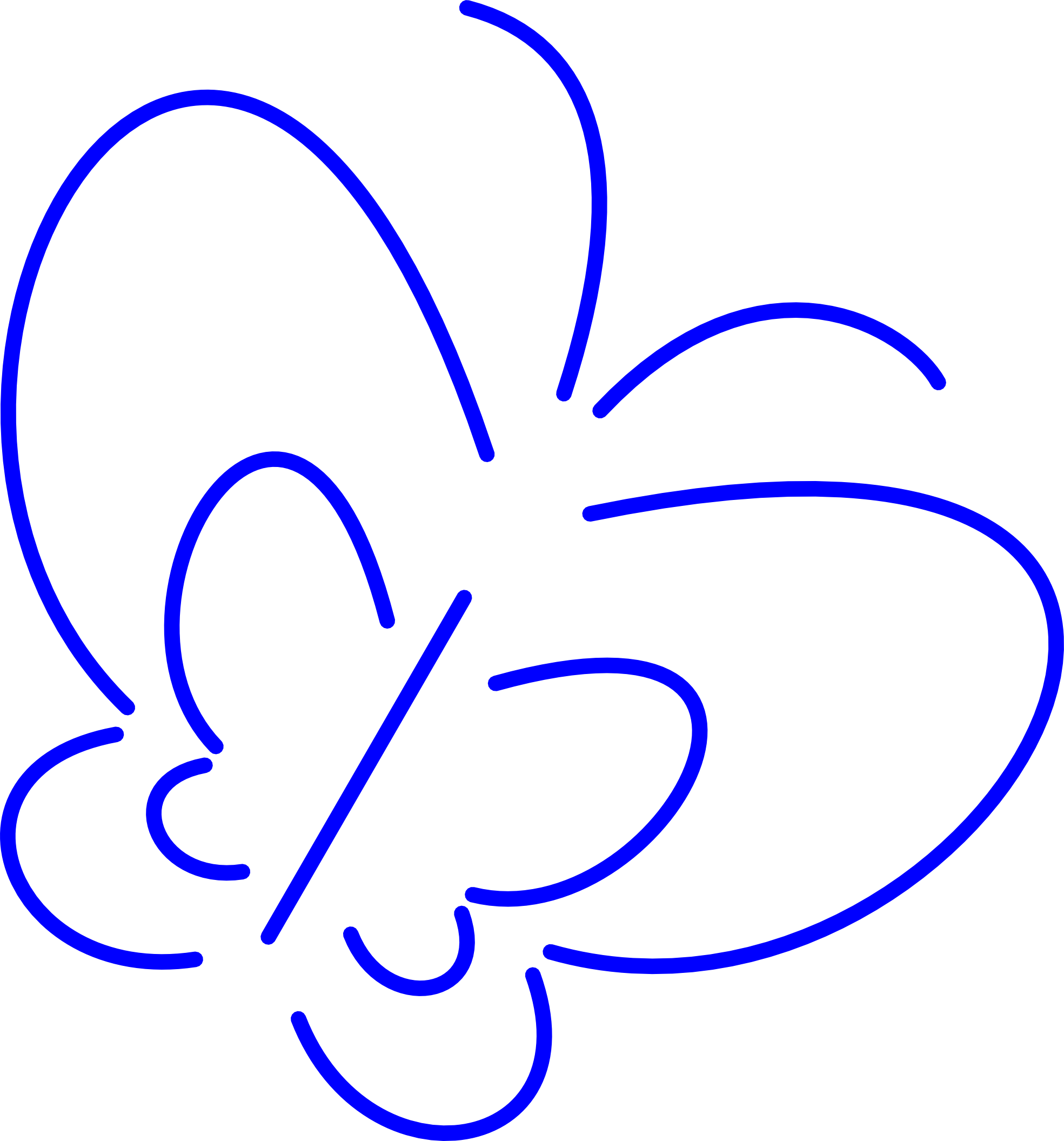 Simple Wings Clipart - Orange Outline A Butterfly - Png Download (558x598), Png Download