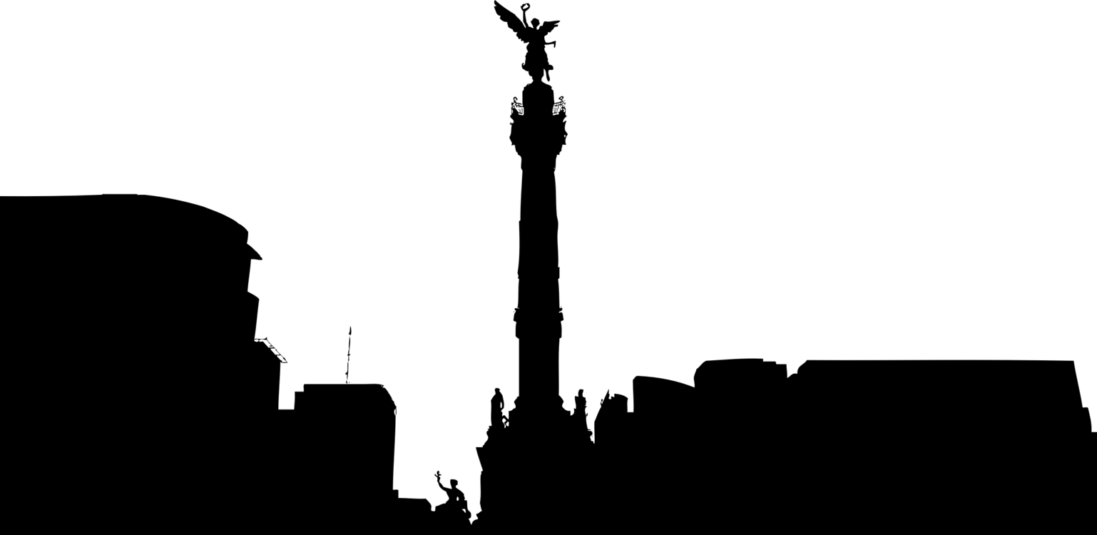 El Ángel De La Independencia Clipart Mexico City Clip - Mexico City - Png Download (900x439), Png Download