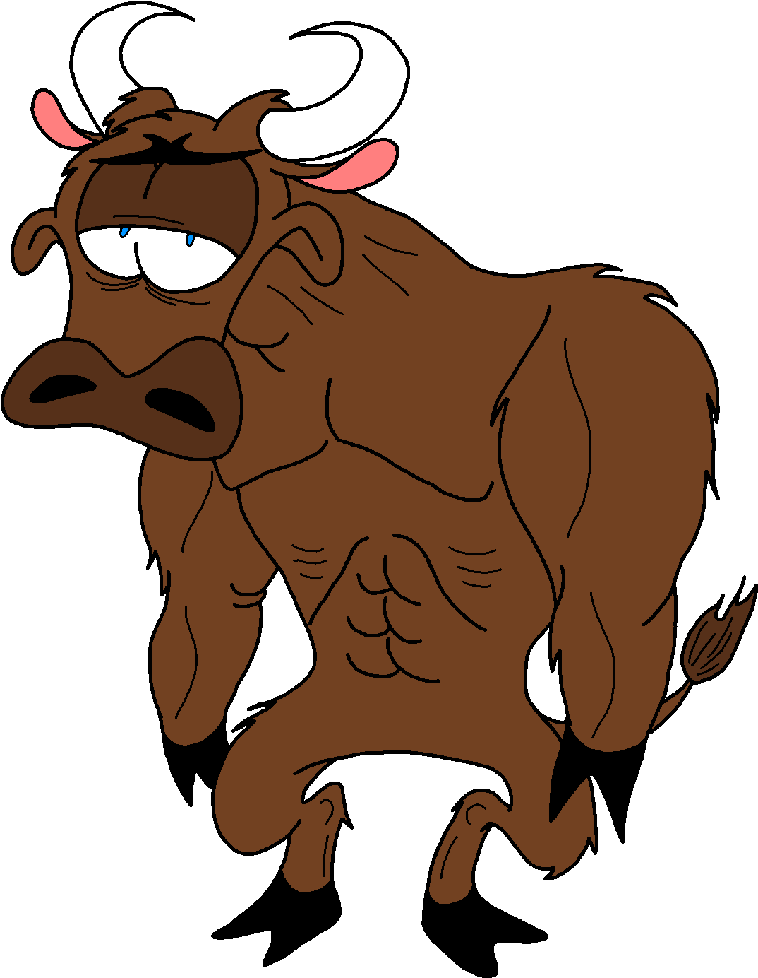 Yak Clipart - Cartoon - Png Download (1499x1509), Png Download