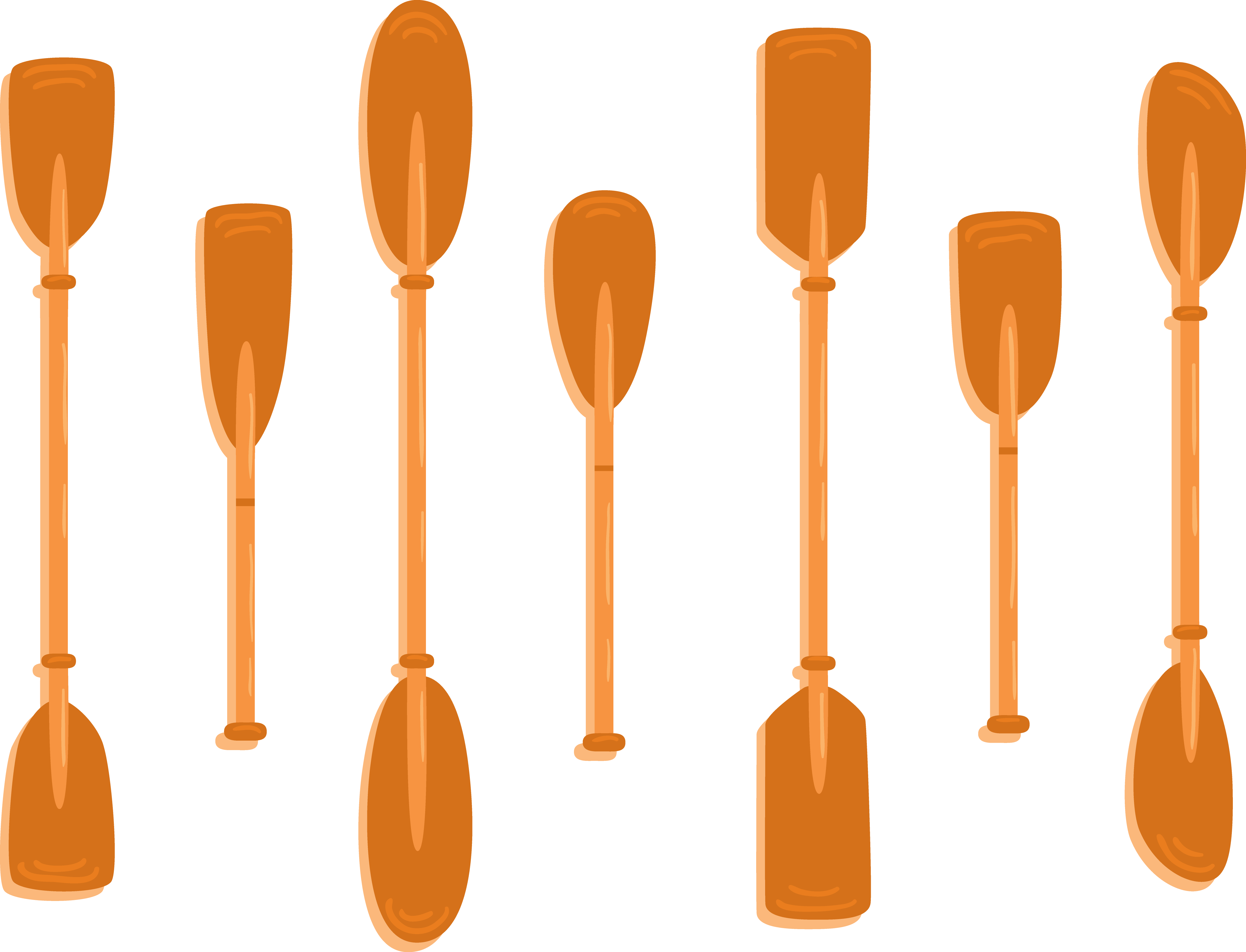 Fork Clipart Wooden Spoon - Весло Вектор - Png Download (4739x3621), Png Download