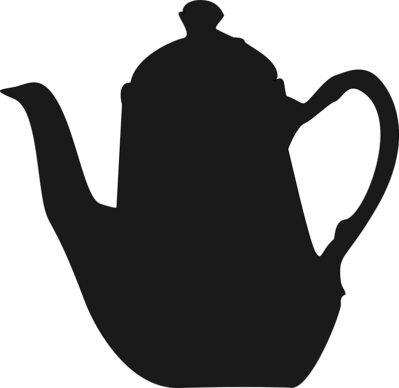 English Porcelain Teapot Clip Art At Clipart Library - Tea Pot Silhouette Png Transparent Png (600x583), Png Download
