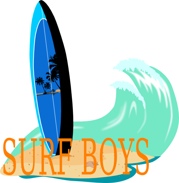 Surfboard - Surfing Clipart (582x596), Png Download