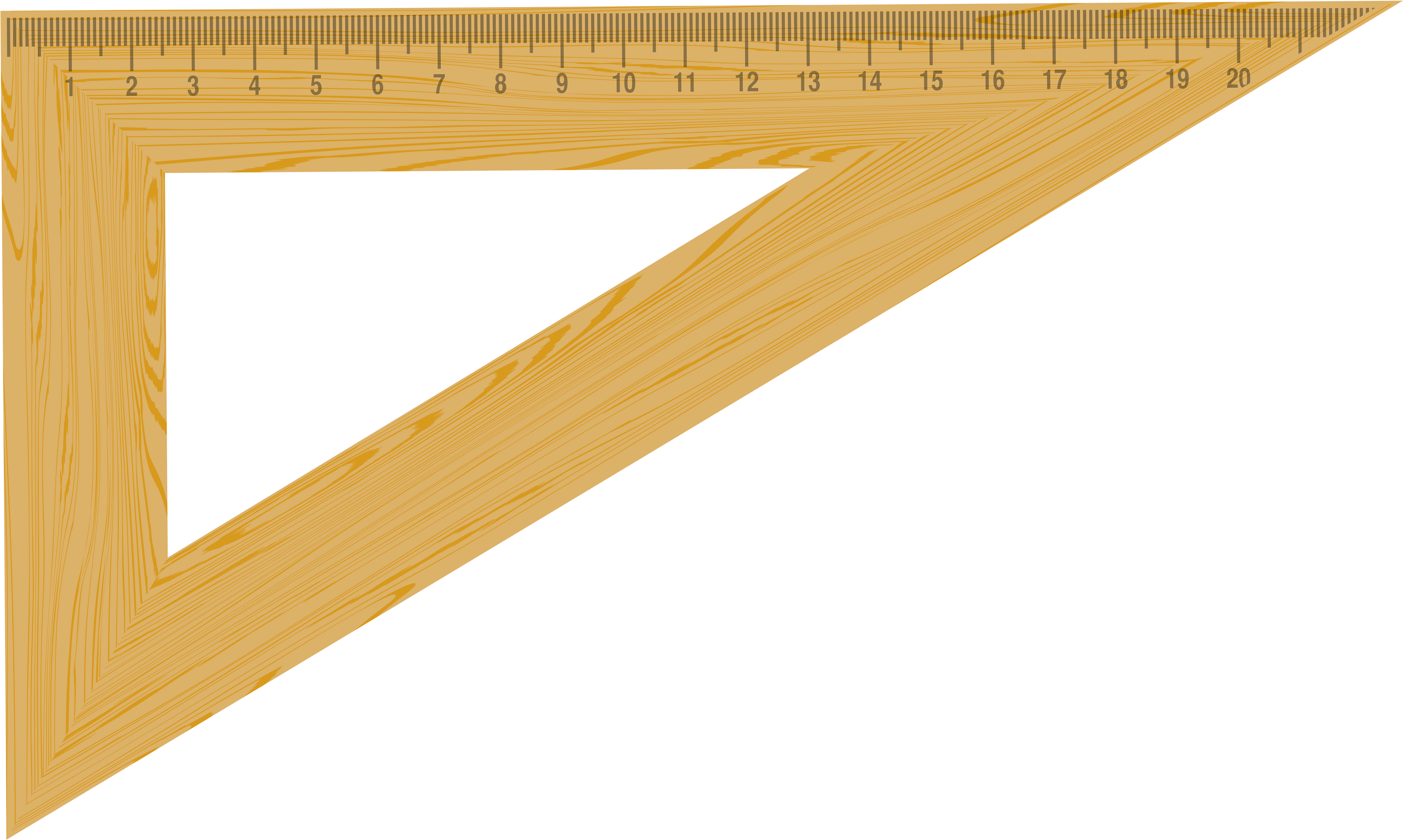 Square Png Clip Art - Ruler Transparent Png (6000x3609), Png Download