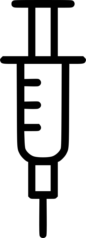 Syringe Svg Png Icon Free Download - Syringe Clipart (356x980), Png Download