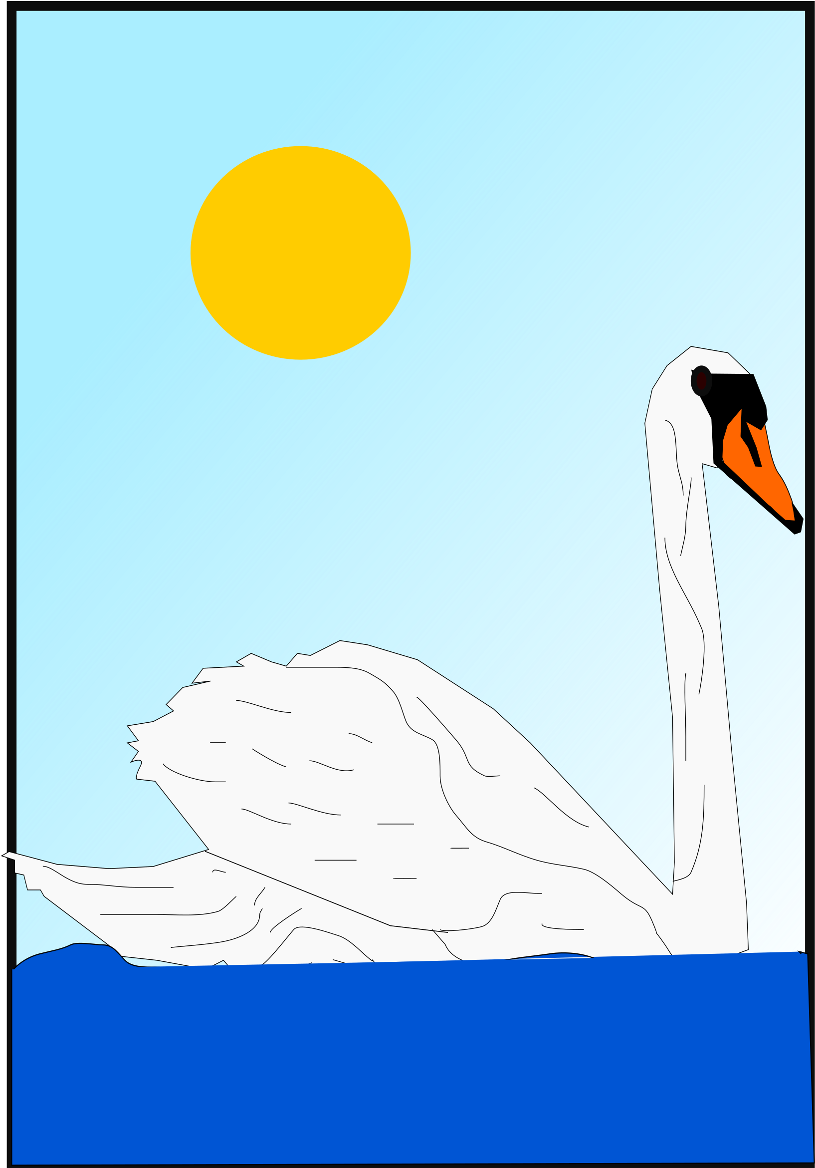 Swan - Clip Art - Png Download (958x1355), Png Download