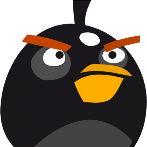 Swan Clipart Angry - Angry Birds Black Bird - Png Download (640x480), Png Download