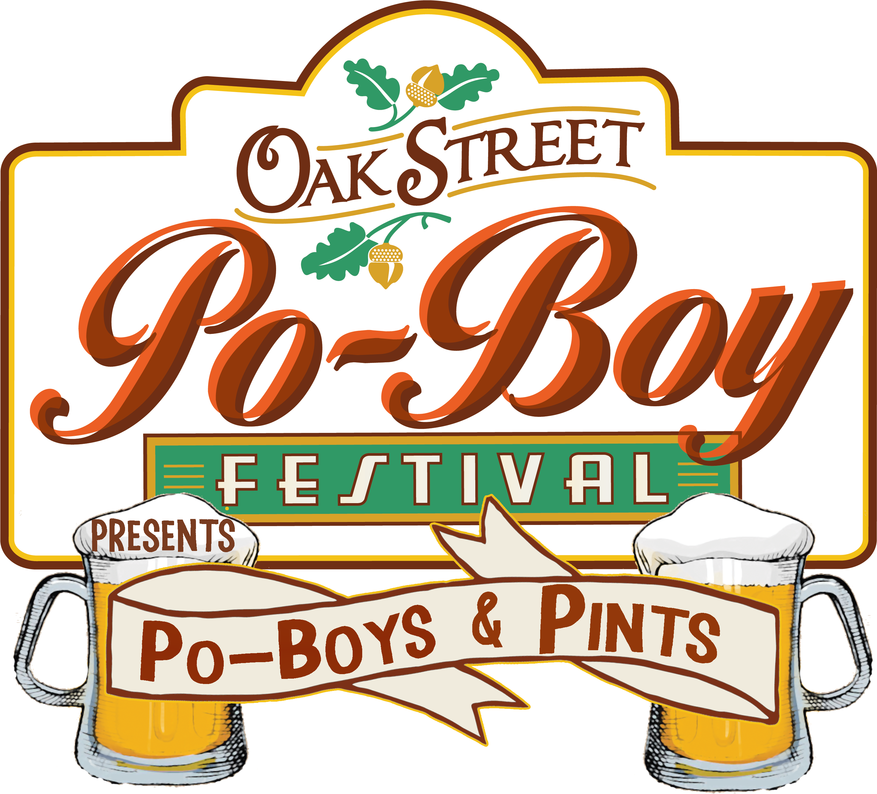 Ride Clipart Street Festival - Oak Street Po-boy Festival - Png Download (3000x3000), Png Download