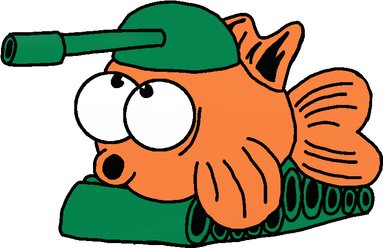 Fish Tank Clipart Little Person - Army Fish - Png Download (779x511), Png Download