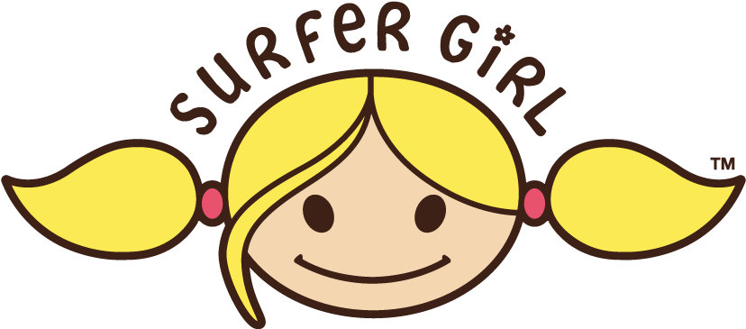 Cartoon Surfer Girls - Surfer Girl Logo Png Clipart (827x378), Png Download