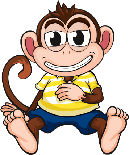 Monkey - Funny Pics Of Cartoon Monkeys Clipart (600x600), Png Download