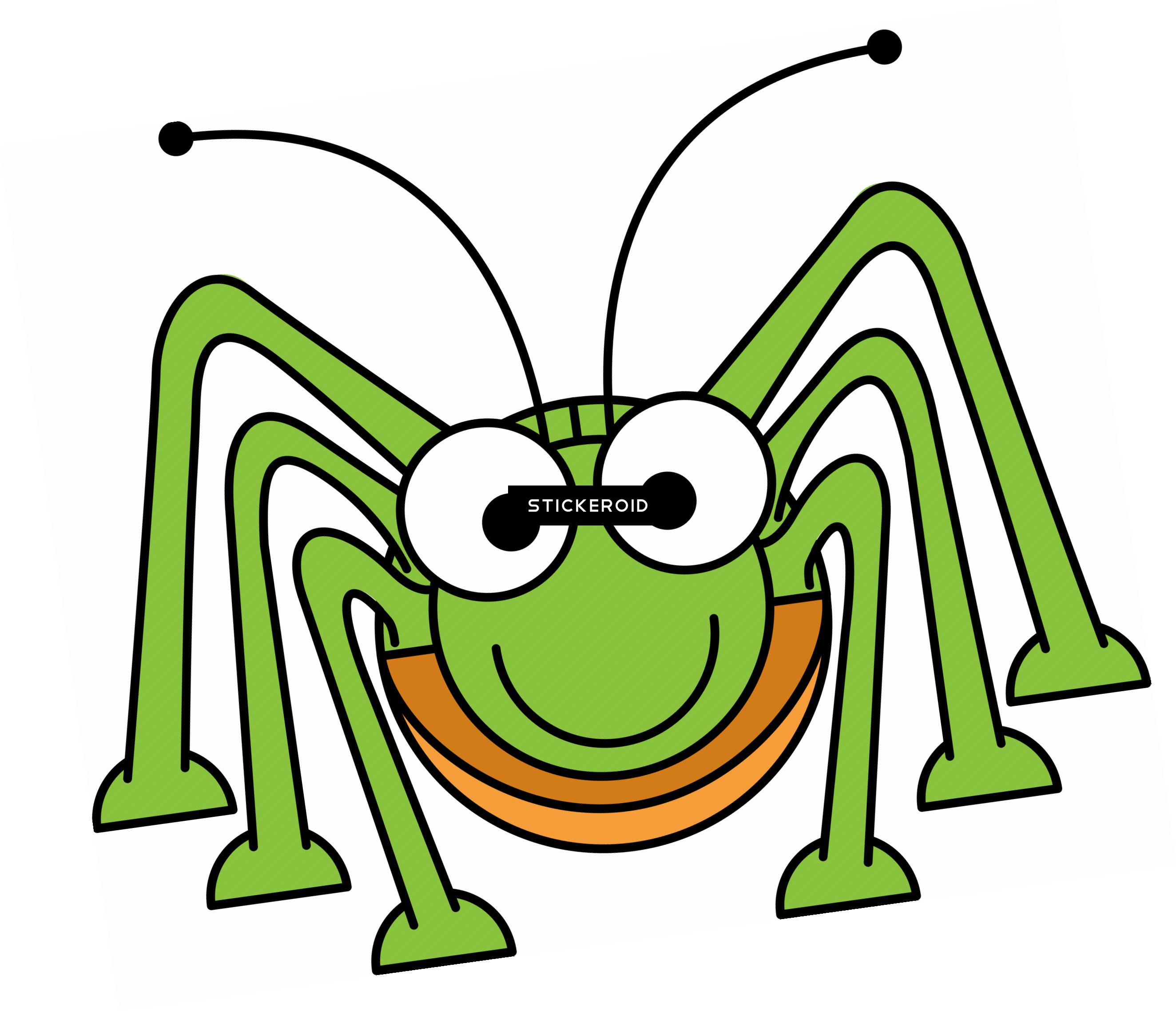 Grasshopper Png透明 - 蚱蜢 - Cartoon Grasshopper Clipart (2648x2276), Png Download