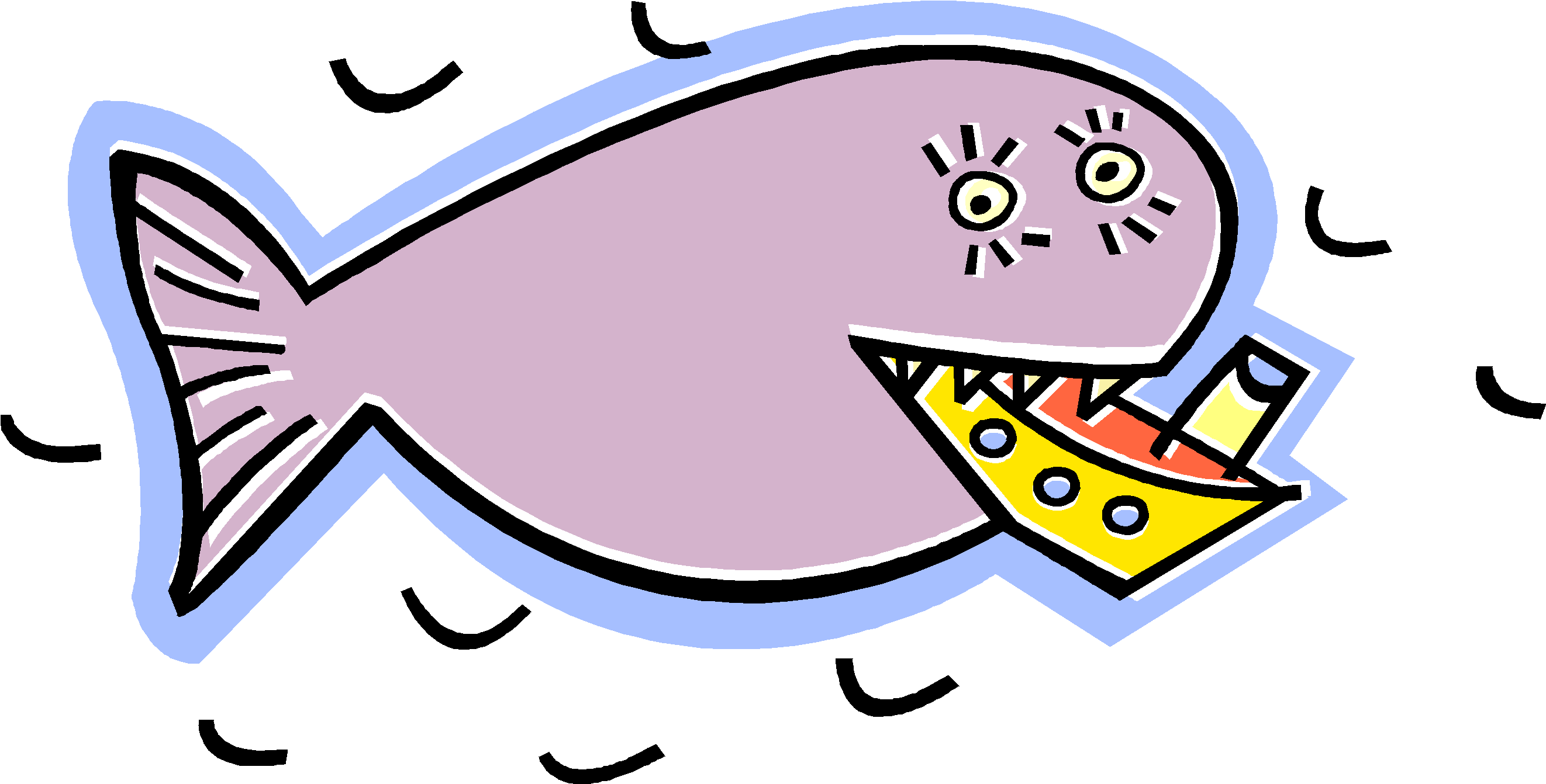 Hawk Clipart Secondary Consumer - Whale Eating Clipart - Png Download (2773x1438), Png Download
