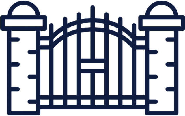 Gate Clipart Cemetery Gates - Gate Clipart - Png Download (640x480), Png Download