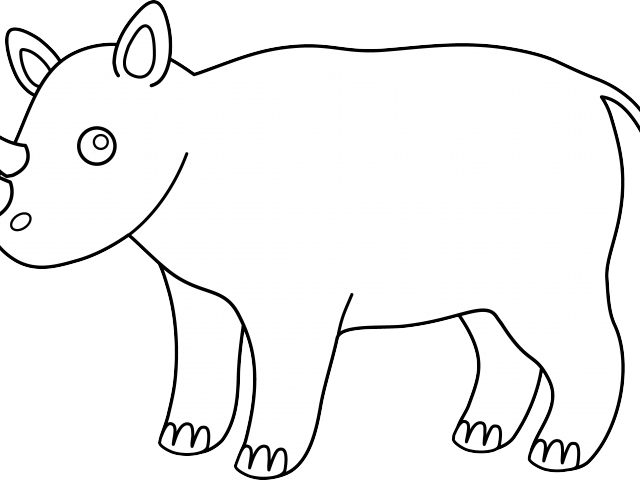 Rhino Clipart African Rhino - Clip Art - Png Download (640x480), Png Download