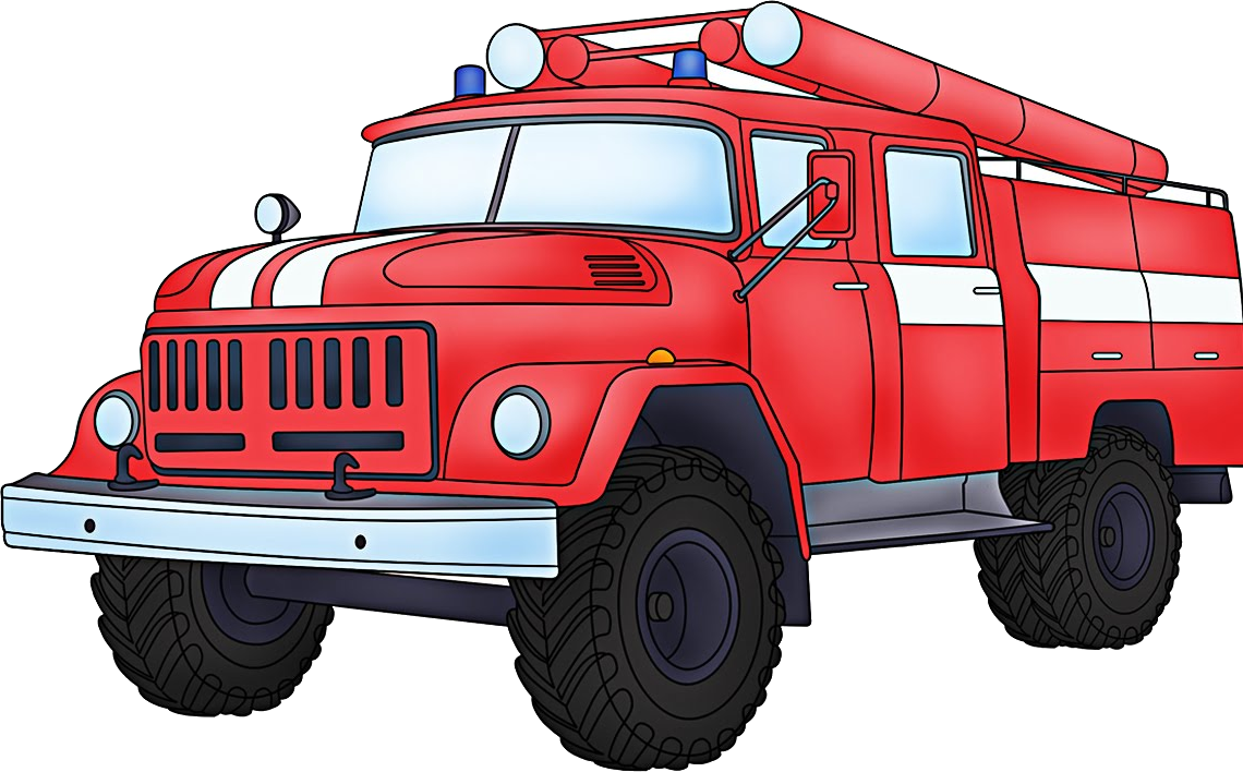 Fire Truck Clipart Transparent Background - Пожарные Пнг - Png Download (1140x708), Png Download