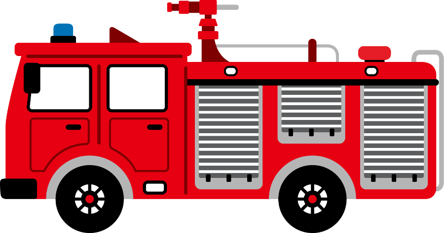 Bombeiros E Polícia - Caminhão De Bombeiro Png Clipart (900x474), Png Download