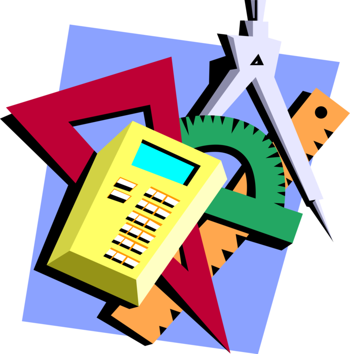 Math Calculator Image Illustration Clipart (691x700), Png Download