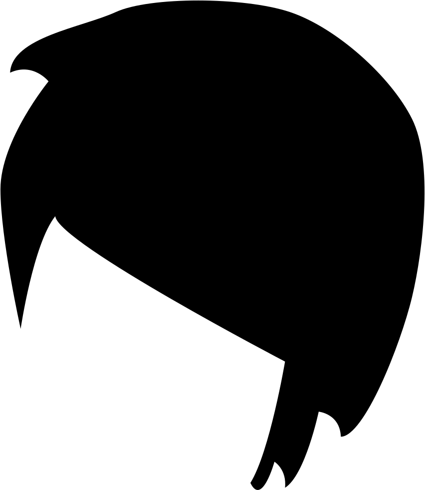 Short Hair Shape Comments Clipart (852x981), Png Download