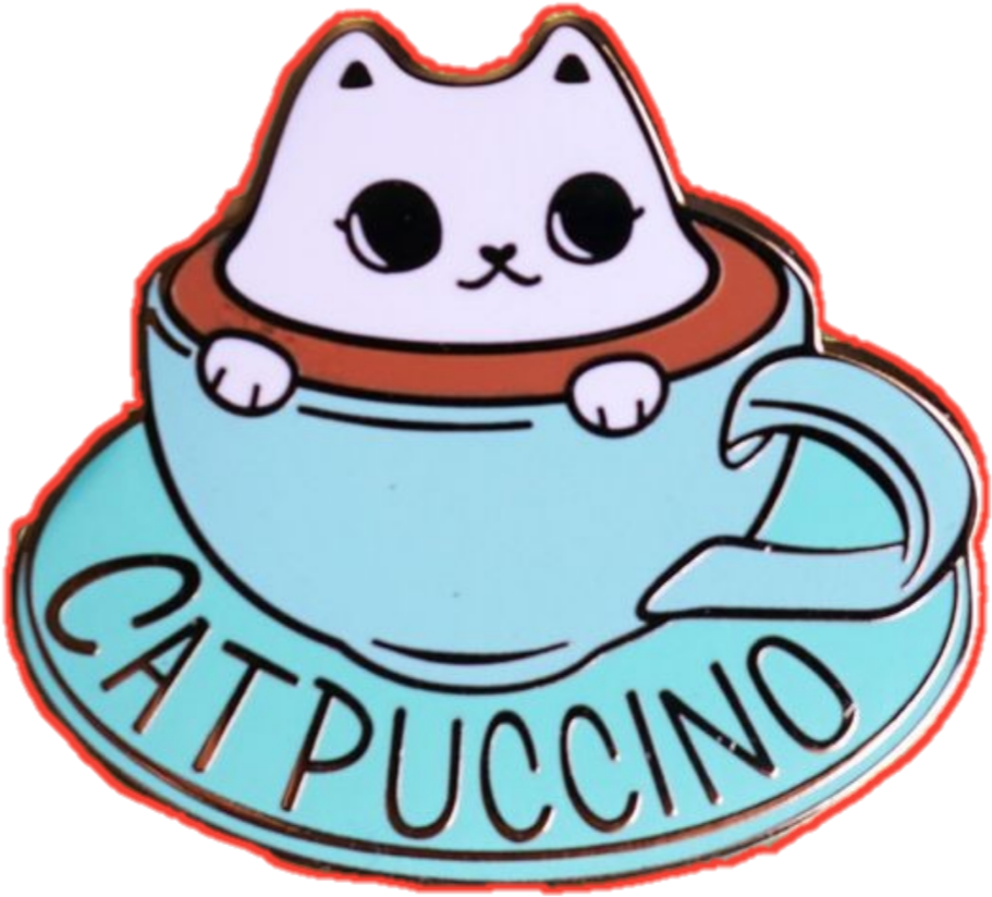 Goodmorning Tea Coffee Cat Pussycat Rajon Eagleeyes1 Clipart (1280x1280), Png Download