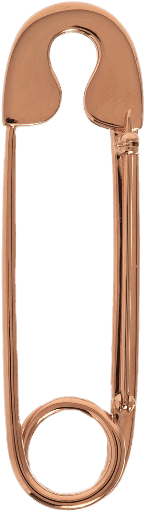 Bronze Coloured Safety Pin Clipart (960x1153), Png Download